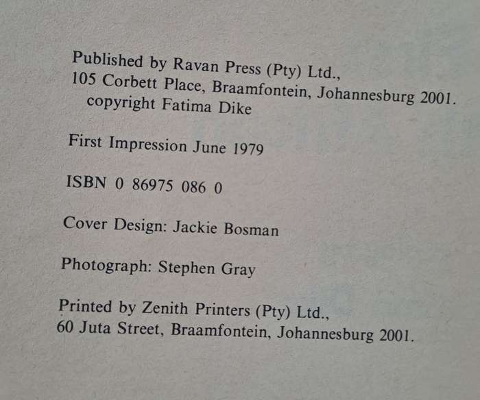 The first South African - Fatima Dike (paperback)