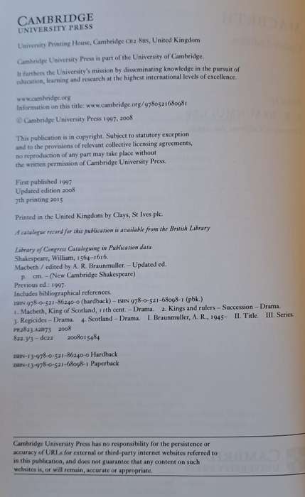 Macbeth - A. R. Braunmuller (Paperback)