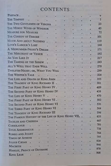 Shakespeare complete works - W. J. Craig M.A. (hard cover with dj)