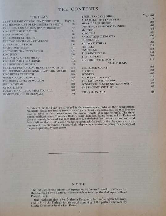 Shakespeare the complete works - William Shakespeare (hard cover with dj)