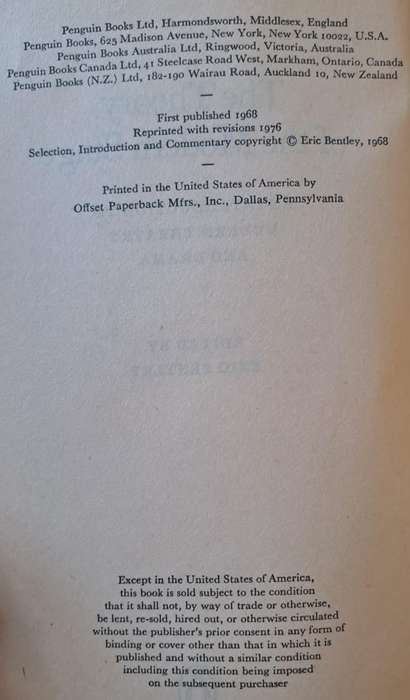 The Theory of the Modern Stage - Eric Bentley (paperback)