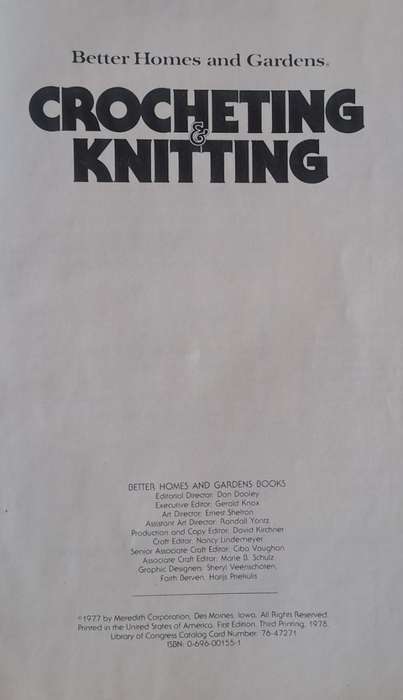 Crocheting & knitting - Meredith (hard cover with no dj)