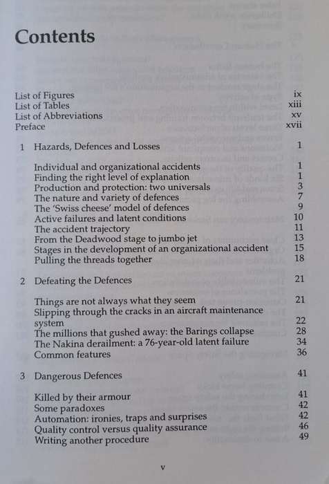 Managing the risks of organizational accidents - James Reason (paperback)