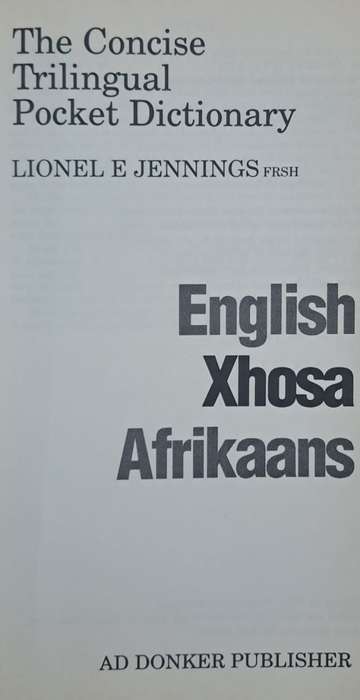 The concise trilingual pocket dictionary - Lionel E Jennings (paperback)