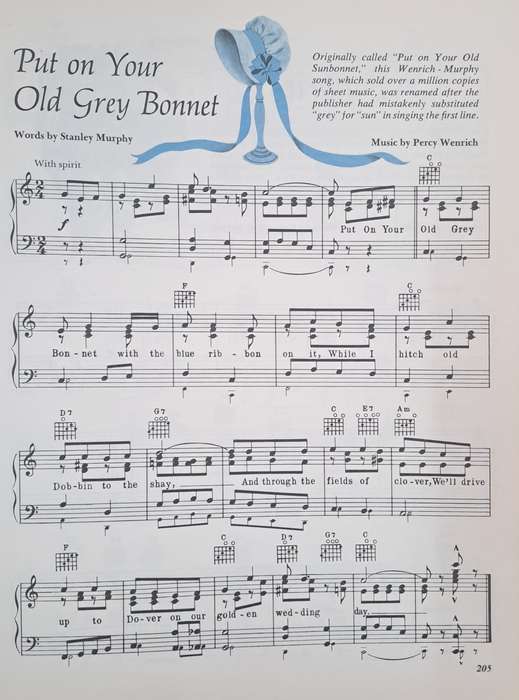 Family songbook - DeWitt Wallace & Lila bell Acheson (hard cover)