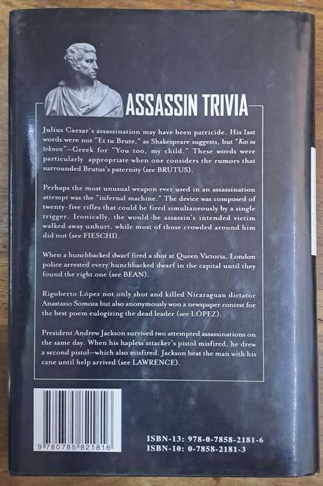 The book of Assassins - George Fetherling (Hard cover with dj)