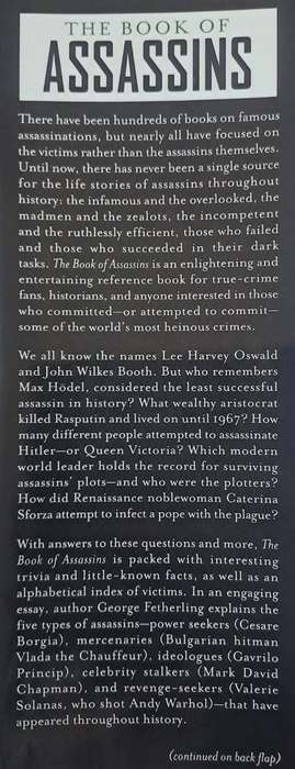 The book of Assassins - George Fetherling (Hard cover with dj)