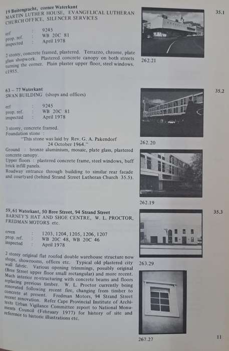 The buildings of central Cape Town - John Rennie (hard cover with dj)