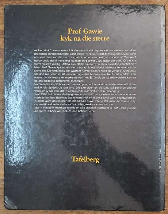 Prof Gawie kyk na die sterre - G. G. Cillie (hard cover with no dj)