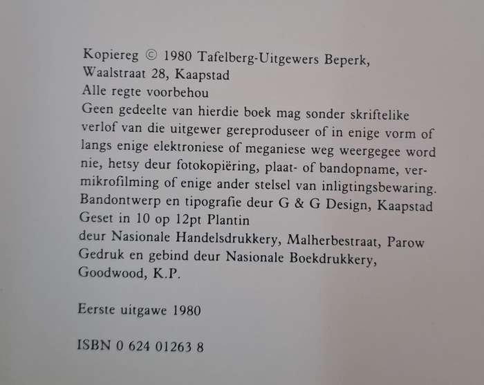 Prof Gawie kyk na die sterre - G. G. Cillie (hard cover with no dj)