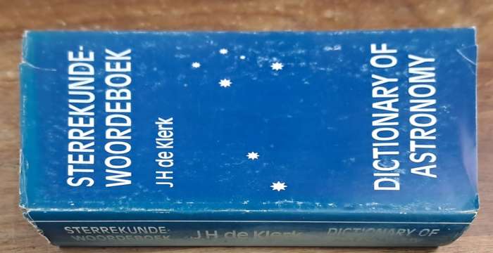 Sterrekundewoordeboek - Jh de Klerk (hard cover with dj)