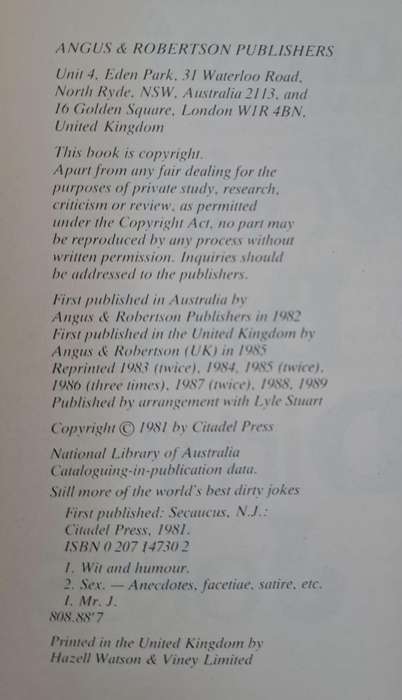 Still more of the world's best dirty jokes - Mr "J" (paperback)