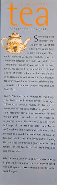Tea and infusions - Jane Pettigrew (Hard cover with dj)