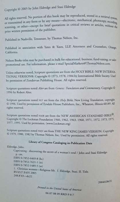 Captivating - John & Stasi Eldredge (paperback)