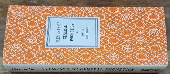 Elements of General Phonetics - David Abercrombie (Hard cover with dj)