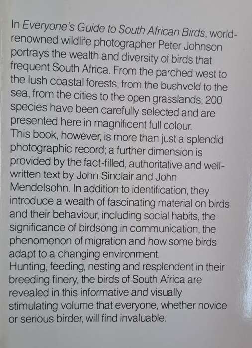 Everyone's guide to South African birds - John Sinclair and John Mendelsohn (Hard cover with dj)
