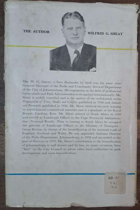 Standard garden practice for Southern Africa - Wilfrid G. SHEAT (Hard cover with dj)