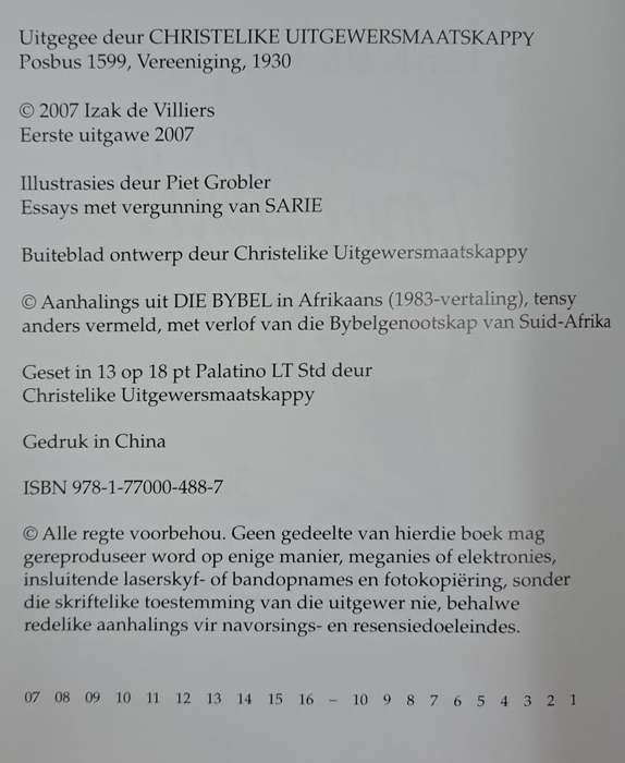 Liedjie uit n Towerfluit - Izak de Villiers (paperback)