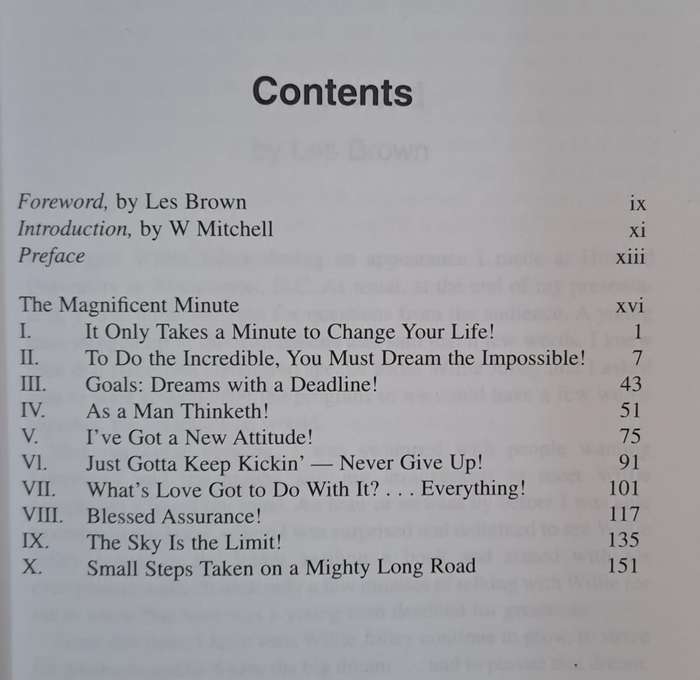 It only takes a minute to change your life - Willie Jolley (paperback)