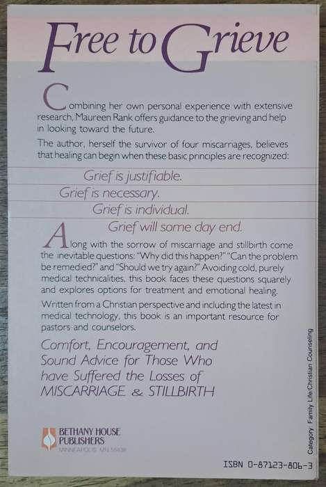 Free to Grieve - Maureen Rank (paperback)