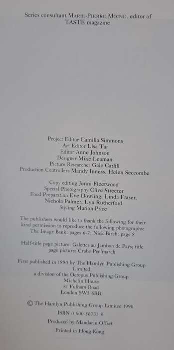 Brittany French regional cookery - Michael Raffael (Hard cover with dj)