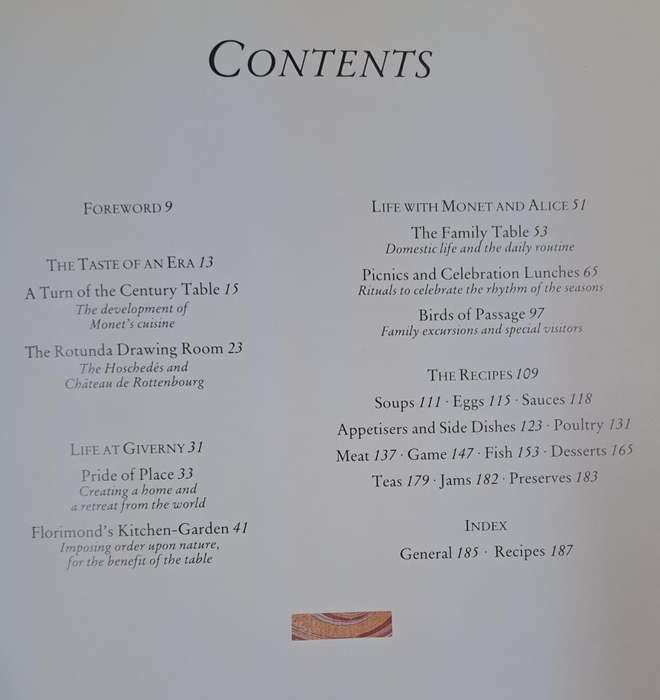 Monet's Cookery notebooks - Claire Joyes (Hard cover with dj)