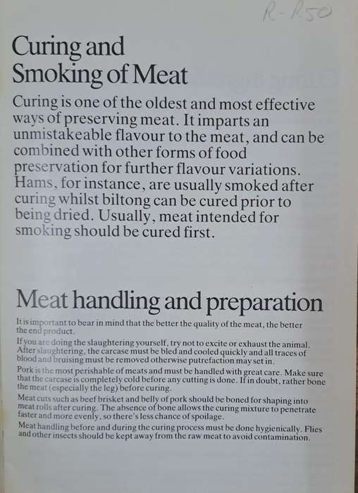 Curing and smoking of meat (paperback)