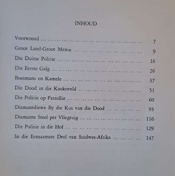 Policies-Avonture in Suidwes Afrika - P C Swanepoel (Hard cover with dj)