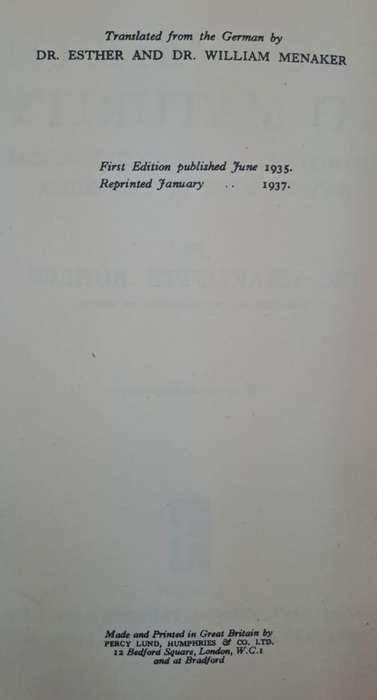 From the birth to maturity - Dr Charlotte Bühler (Hard cover with no dj)