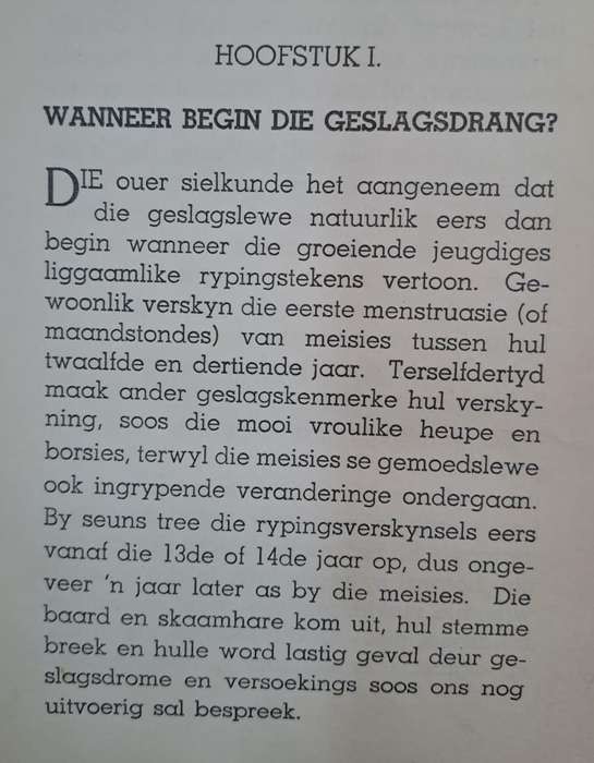 Die lief en leed van ons geslagslewe - Prof. DR W. A. Willemse (Hard cover with no dj)