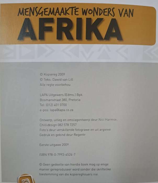Mensgemaakte wonders van Afrika - Dawid van Lill
