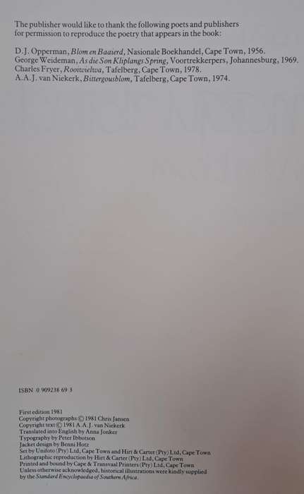 Namaqualand - Chiris Jansen (Hard cover with dj)