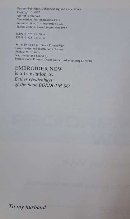 Embroider now - Hetsie van wyk (Hard cover with dj)
