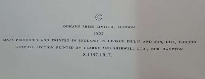 Odhams new illustrated Atlas of the world - George Philip & Son (Hard cover with no dj)