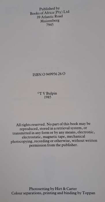 Scenic wonders of South Africa - T.V. Bulpin (Hard cover with dj)