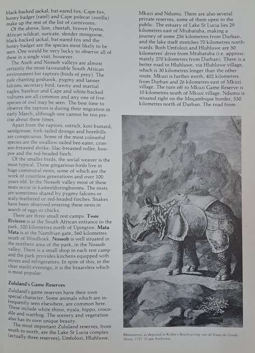 South African wildlife and wilderness  - Gerald Cubitt and David Steek (paperback)