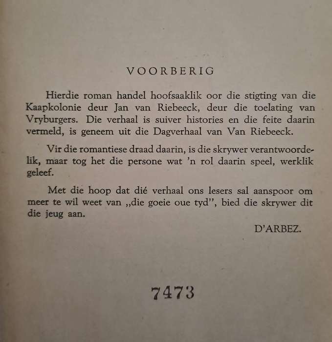 Antjie die Boerevrou - J. F. Van Oordt (Hard cover with no dj)