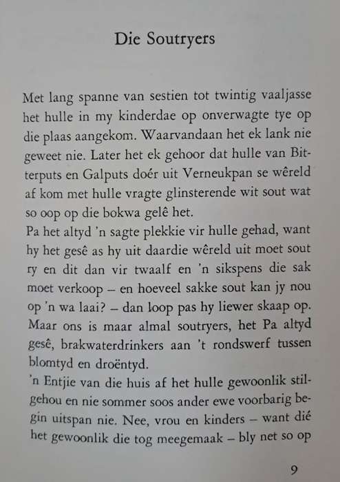 Die soutryers A. A. J. Van Niekerk (Hard cover with dj)