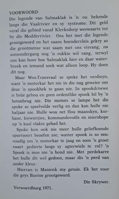 Salmaklak - Ben Venter (Hard cover with no dj)