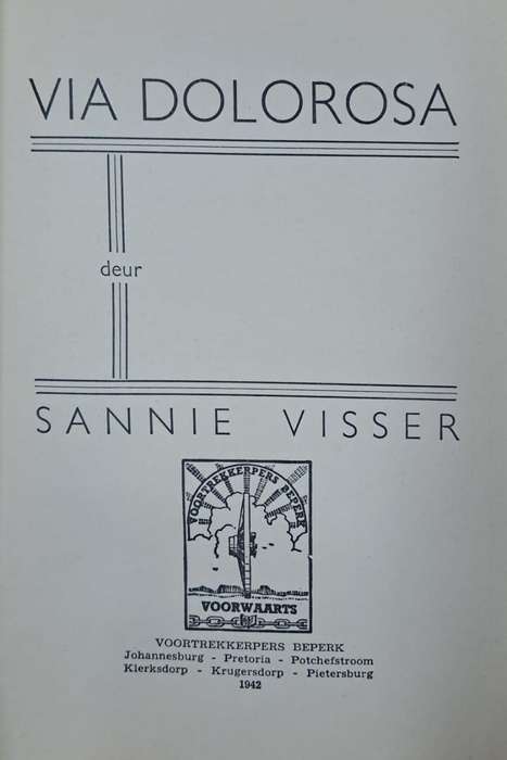 Via Dolorosa - Sannie Visser (Hard cover with no dj)