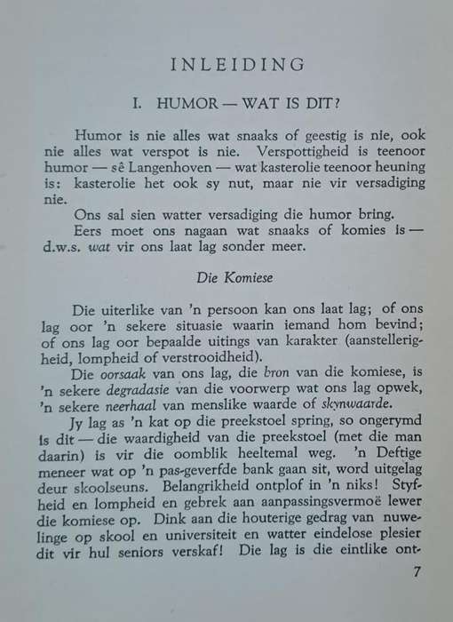 Afrikaanse Humorverhale - F. B. J. Malherbe (Hard cover with no dj)