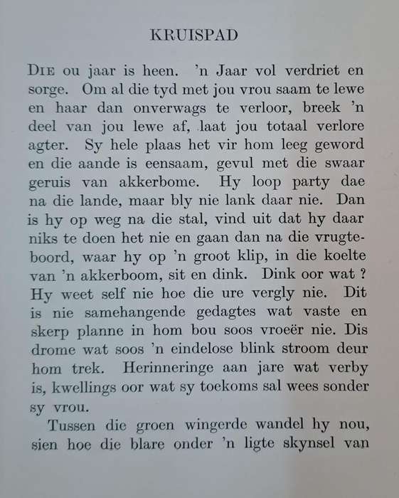 Kruispad - C.M. van den Heever (Hard cover with no dj)