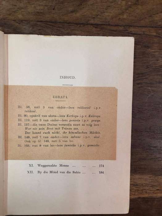 (First Edition) Sketse uit die Lewe van Mens en Dier - Eugene N Marais (Hardcover with no dj)