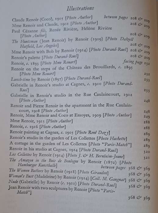Renoir my Father - Jean Renoir (Hard Cover with dustjacket)