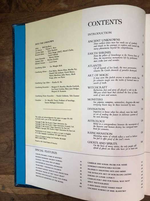 Into the Unknown - Readers Digest (Hardcover with no dj)