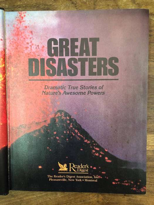 Great Disasters - Readers Digest (Hardcover with no dj)