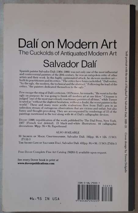 Dali on Modern Art - Salvador Dali (paperback)