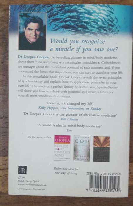 Synchro Destiny - Deepak Chopra (Paperback book with no dj)