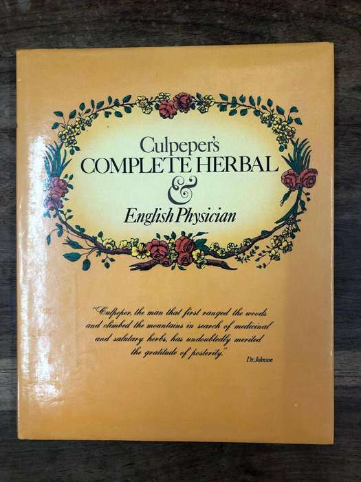 Culpeper's Complete Herbal and English Physician - Dr Johnson (Hardcover with dj)