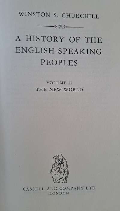 The History of the English-Speaking Peoples - Winston Churchill (Hard cover with no DJ)